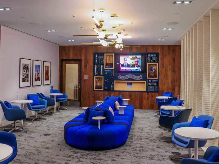 The newly-opened lounge comes in at 10,000 square feet with a total of five open seating areas and scores of additional private rooms.