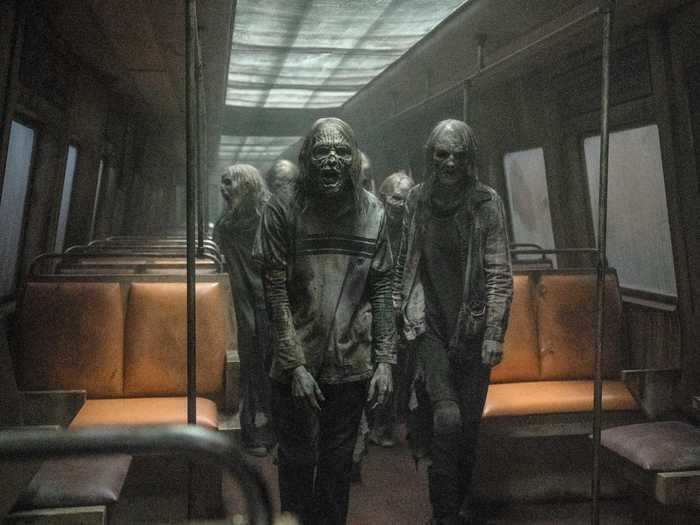 It looks like the group will have to face the undead in a subway car.