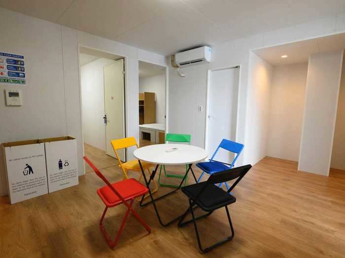 The common areas of the apartments are ... minimalistic.