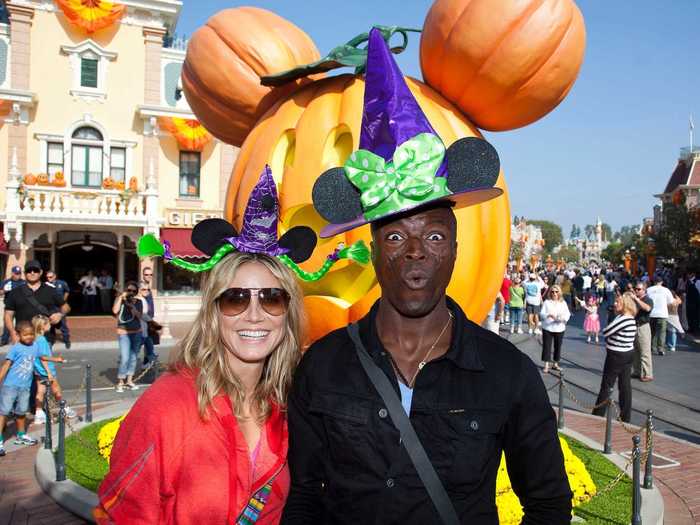 Heidi Klum and Seal celebrated Halloween and took cute photos in Magic Kingdom that same year.