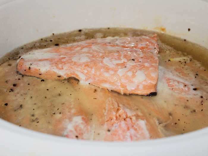 Before I knew it, the salmon was done. I was really impressed with this method of cooking the fish.