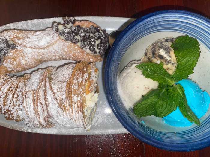 The canna cannoli was my favorite thing on the menu.