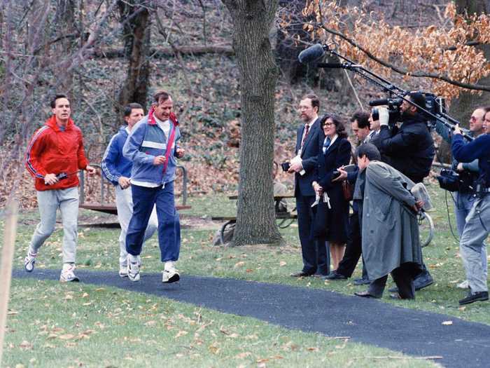 Vice presidents have added various amenities over the years, such as a jogging track, exercise room, and horseshoe pit.