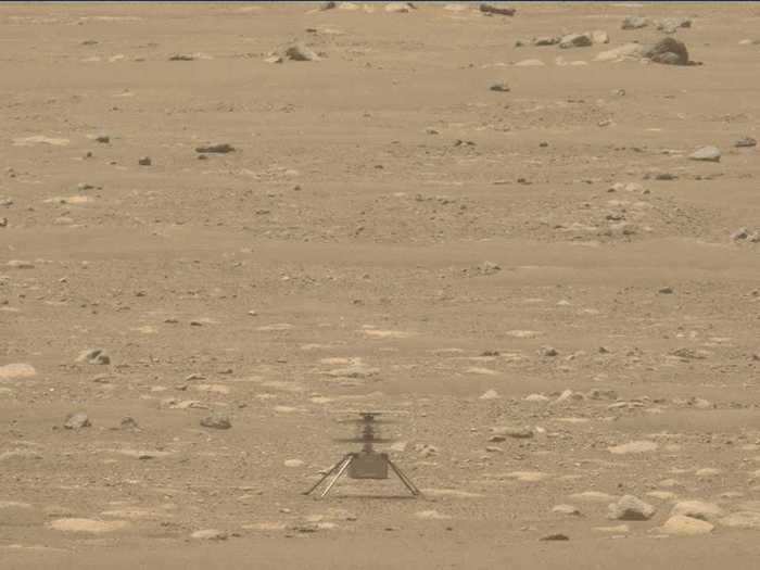 Ingenuity made history on April 19 when it took flight for the first time. It hovered 10 feet above the Martian surface for about 30 seconds.