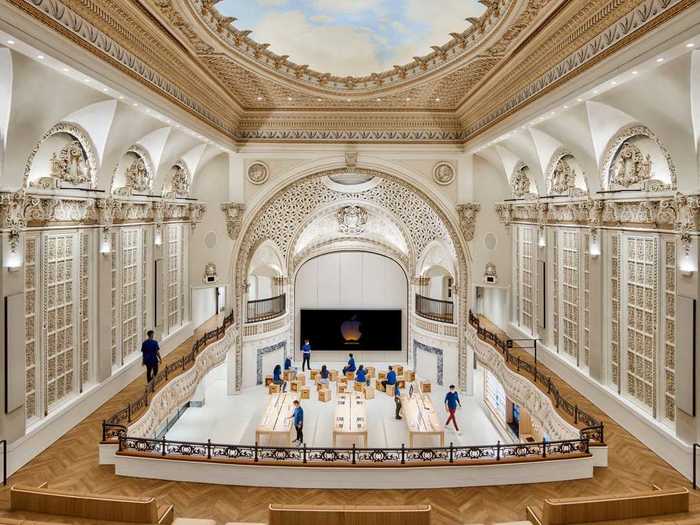 This takes visitors through to the main store space, surrounded by the theater