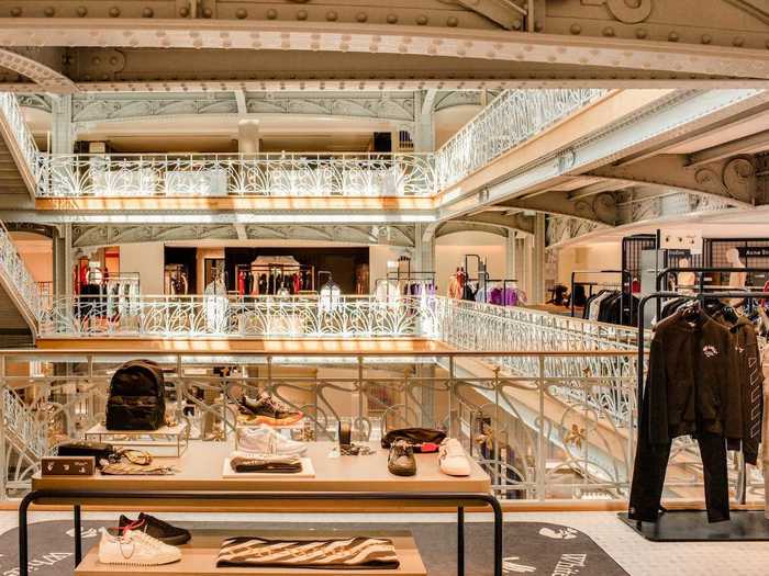 But luxury shopping is still at the heart of the space, and it