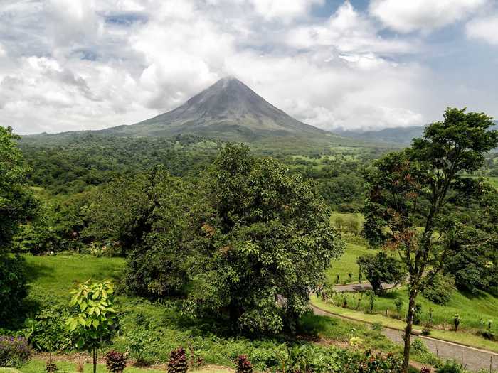 Arenal Volcano National Park in Costa Rica has an active volcano.