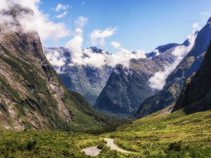 Fiordland National Park in New Zealand is perfect for kayaking and hiking through nature.