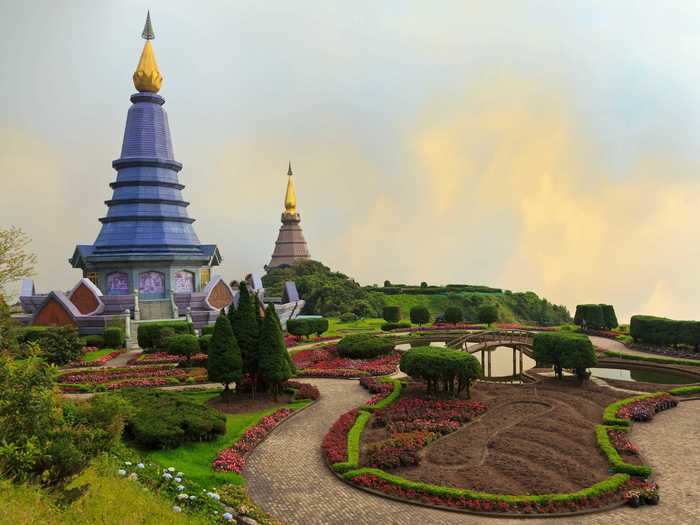 Doi Inthanon National Park in Chiang Mai, Thailand, has hundreds of species of birds.