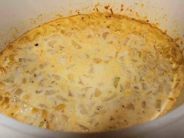 The macaroni and cheese only took an hour and a half on high to finish cooking - it was much quicker than other slow cooker recipes I