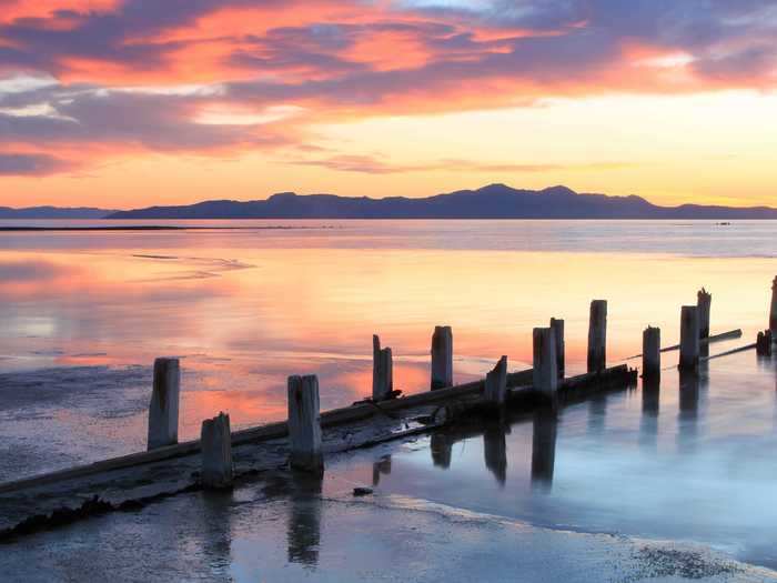 UTAH: The Great Salt Lake in Salt Lake City