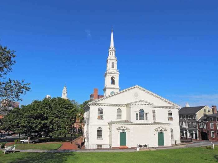 RHODE ISLAND: First Baptist Church in America in Providence