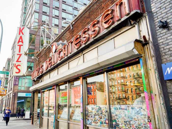 Eat the best pastrami sandwich at Katz Delicatessen.