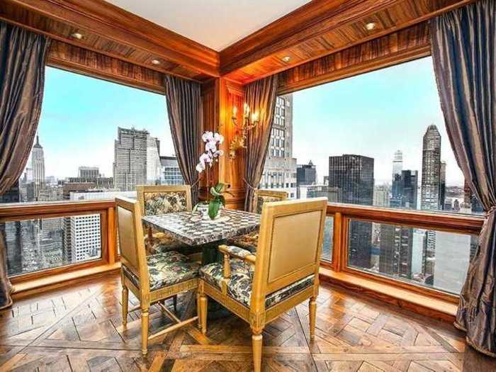 It has three bedrooms and 360-degree views of Central Park.