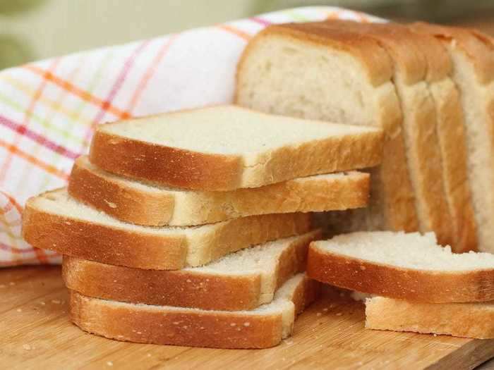 Packaged bread was deemed too sweet.