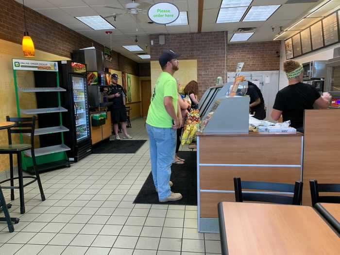 For an off-peak time, the restaurant was surprisingly busy. When I first walked in the line went all the way out to the door, though it moved quickly.