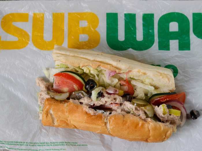 Despite all the drama surrounding the tuna sandwich, Subway say it remains one of its most popular items. "Our popular tuna sandwich, made from 100% wild caught tuna mixed with mayo, has been a staple of our menu for years," Subway told Insider.