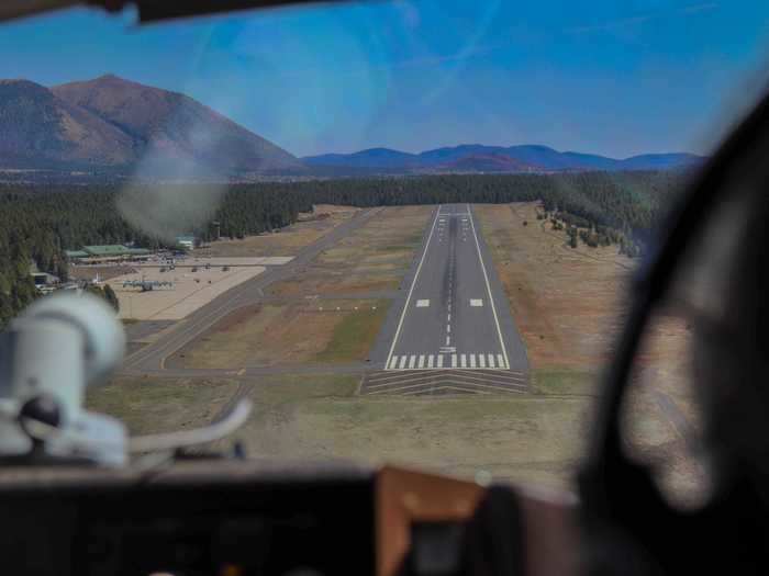 This time, the system warned "too high, too high," and a message flashed on the primary flight display. Being too high on the approach could mean landing further down on the runway and possibly overshooting it.