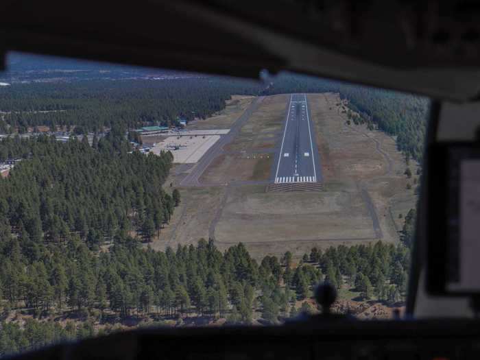 For the final approach into Flagstaff, Duval performed the approach at a higher altitude than normal.