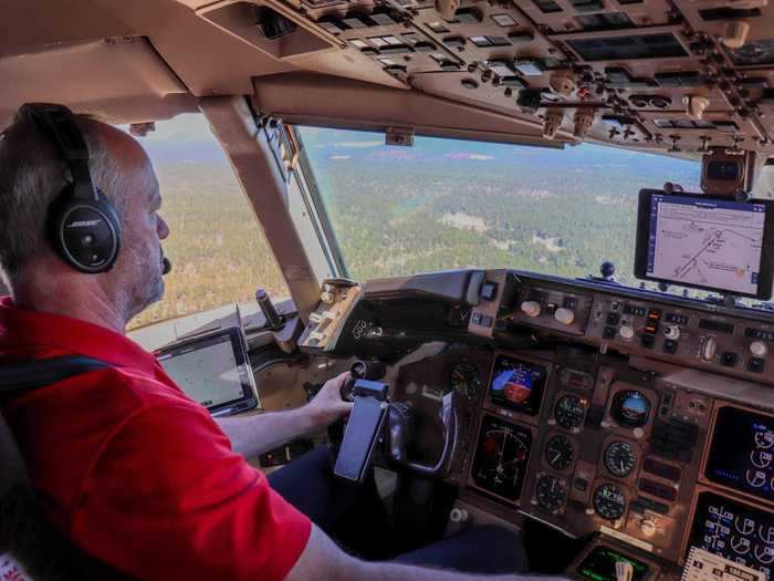 Captaining the aircraft was Joe Duval, Honeywell