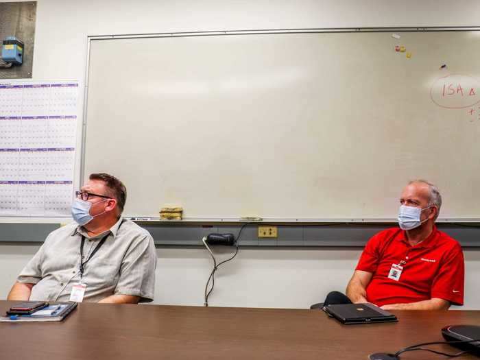 A safety briefing is conducting before each flight where the pilots and onboard engineers will review the plan for each flight, including what is to be tested and which maneuvers will be performed in the process.