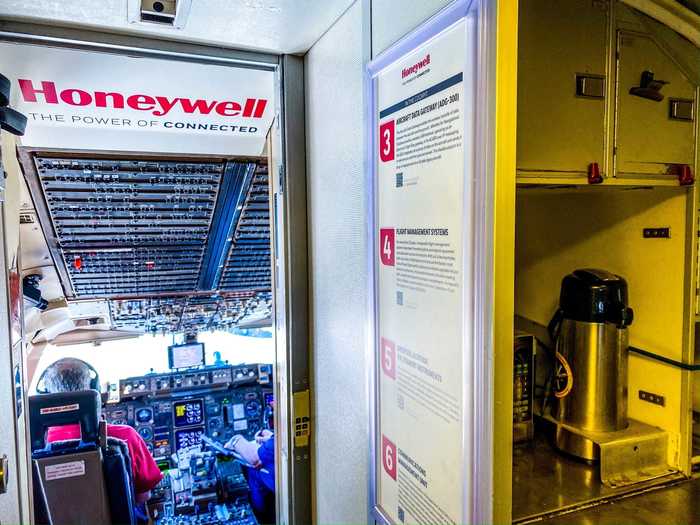 A variety of Honeywell technology is tested onboard the aircraft that