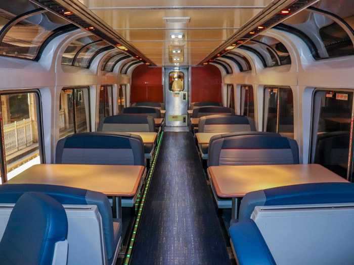 It starts with the tables. Amtrak is updating all of the seats and rooms on its Superliner and Viewliner trains, including dining room tables and seats.