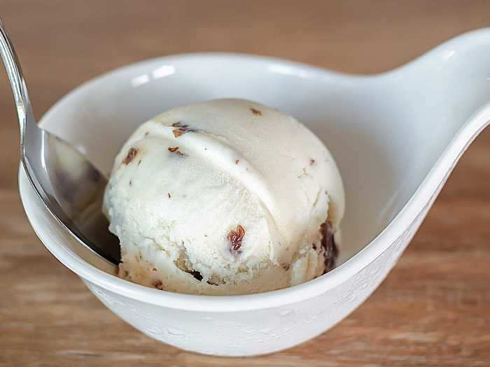 Banana-rum ice cream is a fruity twist on a classic flavor.