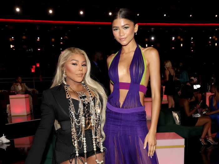 Zendaya channeled Beyoncé in a purple-and-green gown at the BET Awards, while Lil