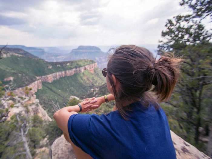 Sitting on the edge of the Grand Canyon makes me feel small. While staring into such a vast, epic site, it