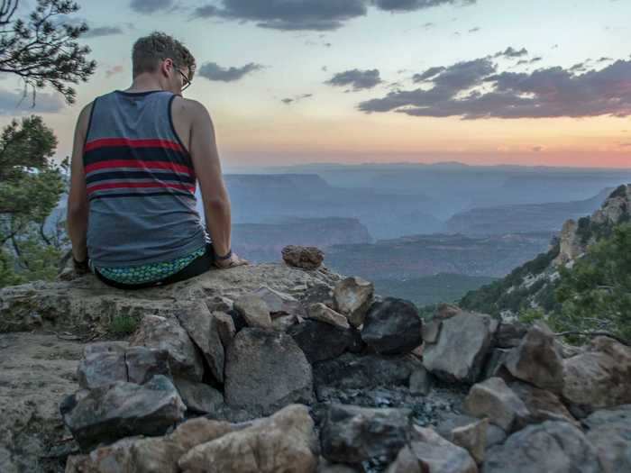  The fire pits are so close to the edge that you can feel the heat from a campfire while your feet hang over the side of the canyon. 