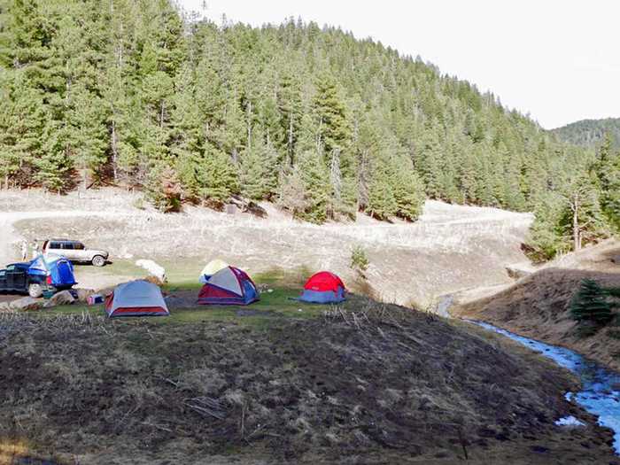 Lincoln National Forest is a great place to set up camp.