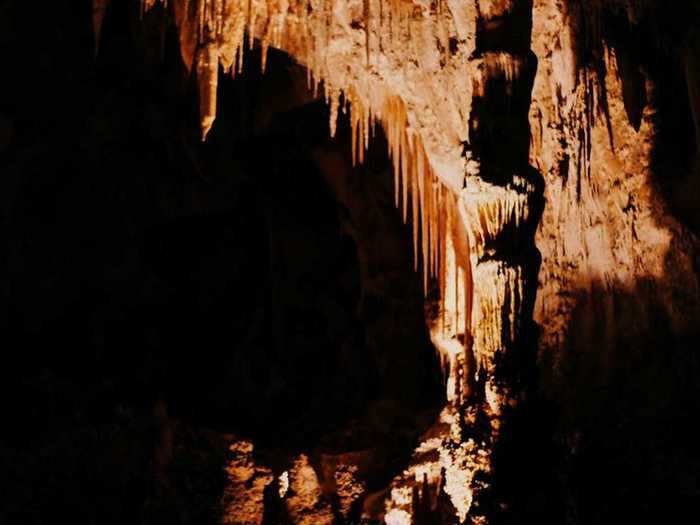 The caves are inherently ominous and spooky thanks to the shapes found in the limestone and overall darkness down there.