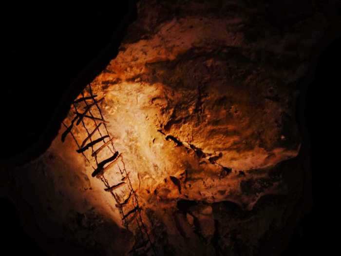 Carlsbad Caverns National Park is comprised of more than 119 limestone caves found underground below the Chihuahuan Desert. You can take an elevator down to the caverns.