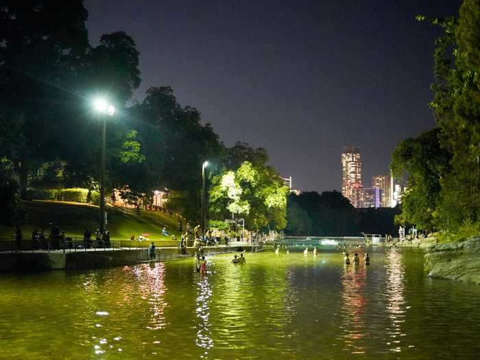 Cool off from a hike at Barton Springs Pool, a gigantic 3-acre pool fed by natural springs that