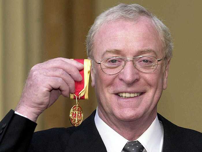 Michael Caine received the honor of knighthood under his real name in 2000.