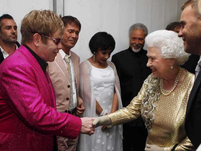 Sir Elton John earned his knighthood title in 1998.