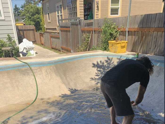 Tucker Jaroll, who was visiting Portland during the heat wave, said he preferred the weather during the Polar Vortex in his home near Chicago. While visiting, he told Insider his uncle filled their skateboarding pool with water to stay cool.
