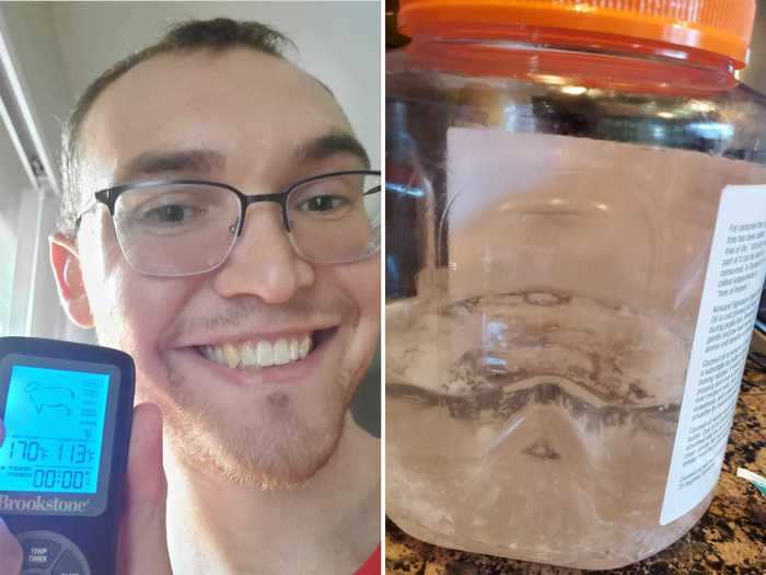 Alex Rinehart, who lives just north of Seattle, told Insider he has never experienced this much heat without air conditioning, and the high temperatures melted his jar of coconut oil completely.