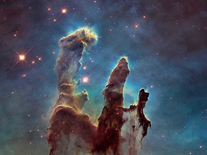 Hubble has turned its lens back to the pillars several times since 1995, capturing them in more color and detail each time.