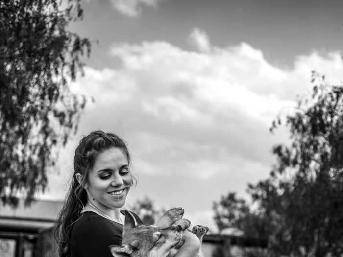 In fact, both women hope their maternity photo shoot inspires others to "go help Animal Tracks" and to stop buying exotic animals as pets.