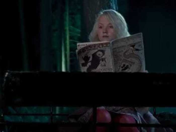 Luna Lovegood first speaks when she sees Harry noticing the Thestrals.