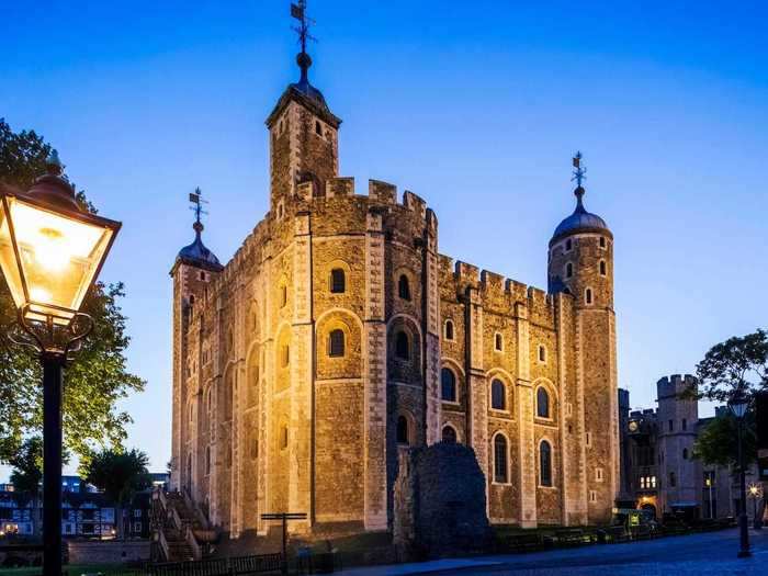 Houghton said his favorite part about living within the Tower of London is how beautiful the area is - especially at night when it