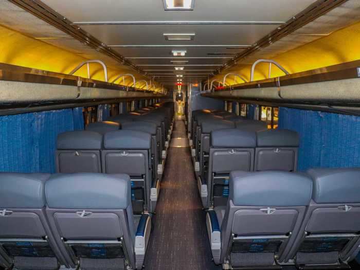 Coach is aligned in a 2-2 configuration which most Northeast Regional riders will recognize.