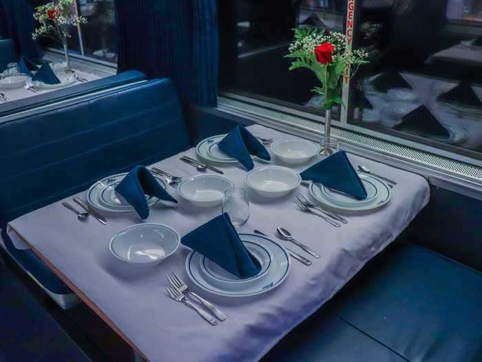 And in the dining car, traditional dining is being restored with white tablecloth service and a brand-new menu with classic favorites and new culinary delights.