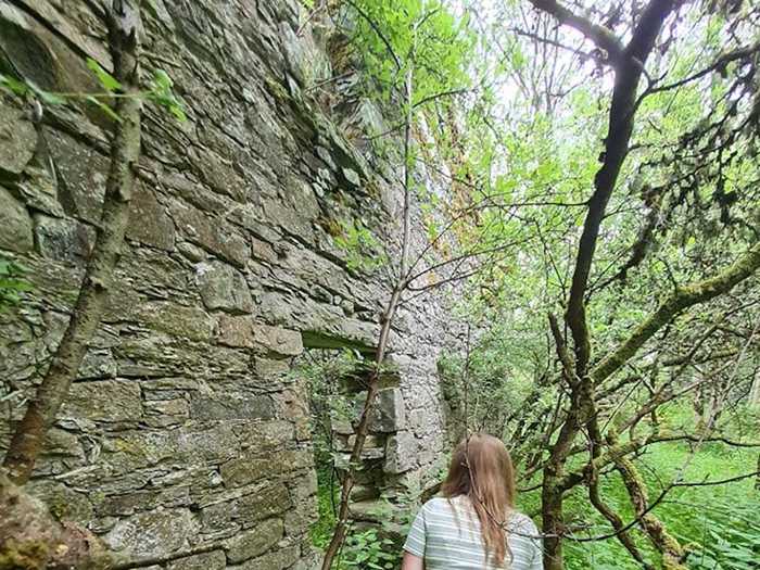 I tried to get closer to the ruins, but this proved to be a difficult task due to the overgrown stinging nettles that surrounded it.