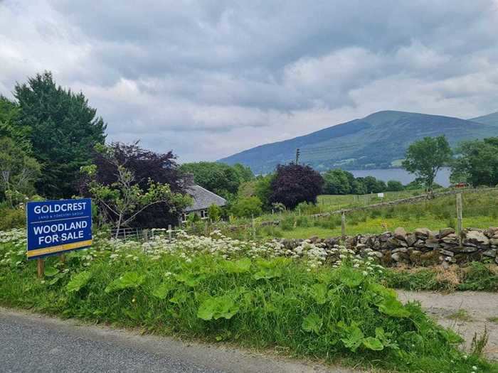 Thanks to the "for sale" sign located near a private path just off the main road, the village wasn