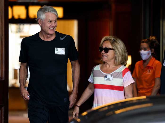 Nike CEO John Donahoe and his wife, Eileen
