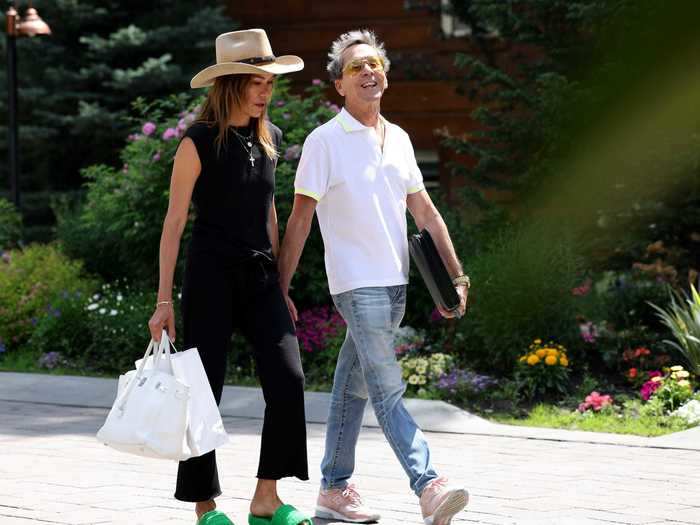 Brain Grazer, the founder of Imagine Entertainment, and his wife, Veronica Smiley