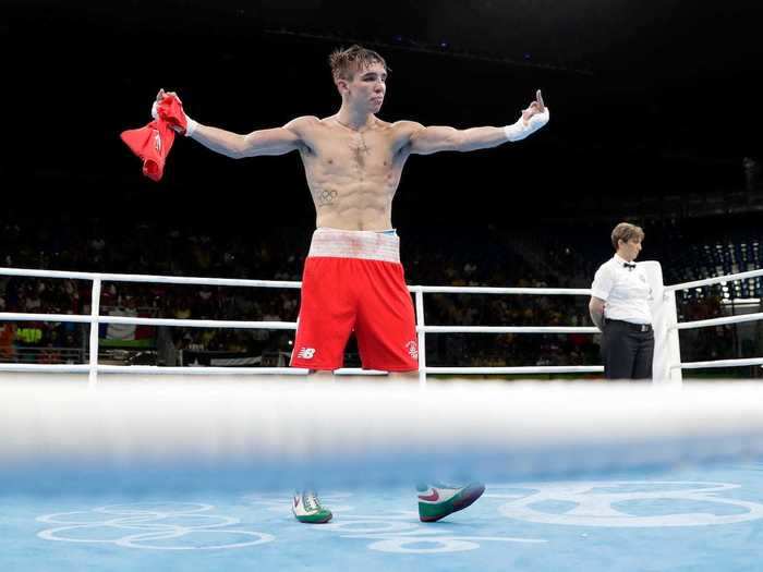 Irish boxer Michael Conlan tells the judges how he really feels after a controversial quarterfinal exit.